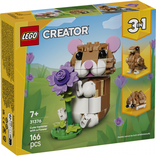 LEGO Creator - Söt Hamster Med Blomma i gruppen LEKSAKER / LEGO / LEGO Creator hos Spelexperten (31376)