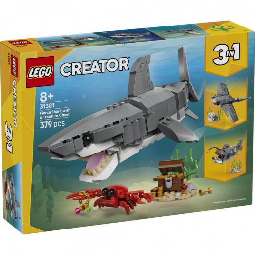 LEGO Creator - Vildsint Haj Med Skattkista i gruppen LEKSAKER / LEGO hos Spelexperten (31381)