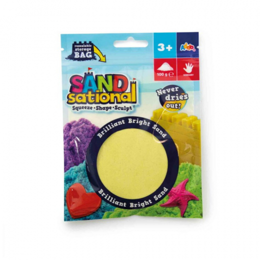 Sandsational Gul Sand - 100 g i gruppen  hos Spelexperten (318221)