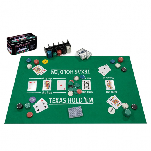 Pokerset Texas Hold'em 200 i gruppen SÄLLSKAPSSPEL / Poker & casino / Pokerset hos Spelexperten (320900)