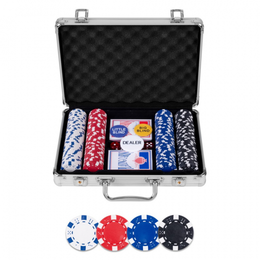 Pokerset Silver Basic 200 i gruppen SÄLLSKAPSSPEL / Poker & casino / Pokerset hos Spelexperten (320905)