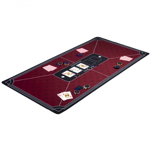 Pokerduk Texas Hold 'Em Red Medium i gruppen SÄLLSKAPSSPEL / Poker & casino / Tillbehör hos Spelexperten (320998)