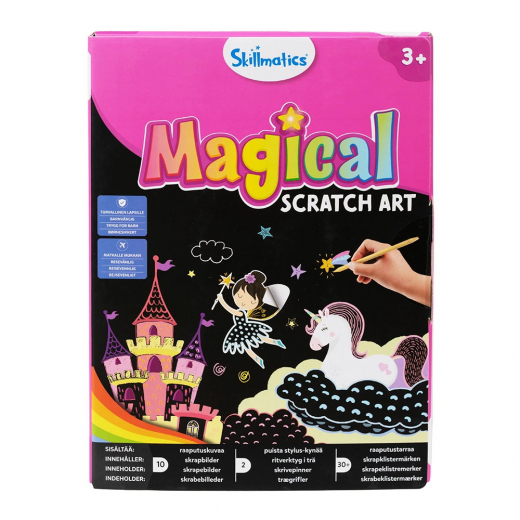 Magical Scratch Art - Enhörningar i gruppen LEKSAKER / Skapa & måla / Skillmatics hos Spelexperten (33002264)