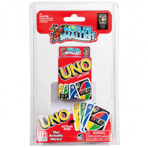 World's Smallest UNO (Swe) i gruppen SÄLLSKAPSSPEL / Spelserier / UNO hos Spelexperten (33002414)