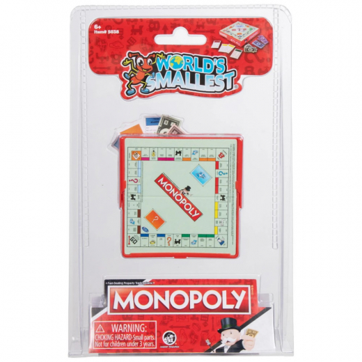World's Smallest Monopoly (Swe) i gruppen SÄLLSKAPSSPEL / Spelserier / Monopol hos Spelexperten (33002418)