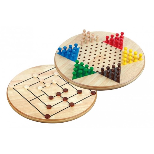 Kombospel Chinese Checkers - Kvarnspel i gruppen SÄLLSKAPSSPEL / Klassiska hos Spelexperten (3304)