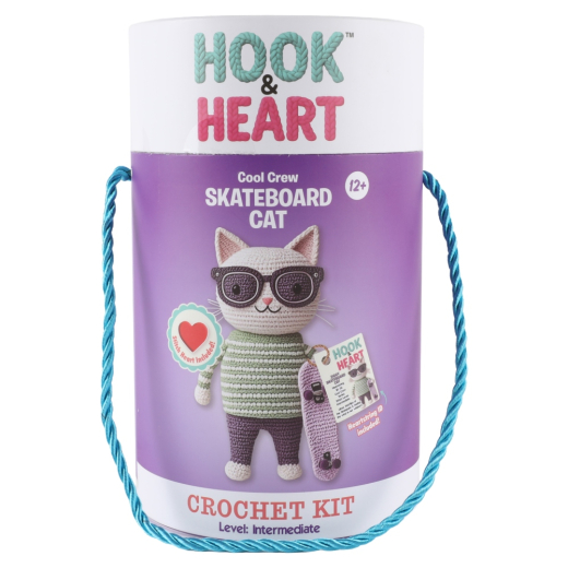 Hook & Heart - Skateboard Cat  i gruppen LEKSAKER / Skapa & måla hos Spelexperten (33131083)