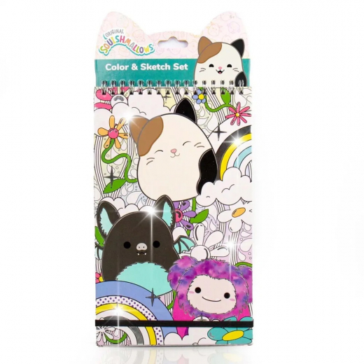 Squishmallows Färg- Och Skissbok i gruppen LEKSAKER / Skapa & måla / Skriva och Rita / Målarböcker hos Spelexperten (333-232620)