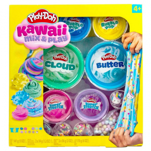 Play-Doh Kawaii Mix & Play 6 pack i gruppen LEKSAKER / Play-Doh hos Spelexperten (334-236066)