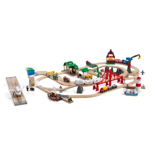 Brio Tågset - Railway World Deluxe i gruppen LEKSAKER / BRIO trätåg / Tågset hos Spelexperten (33766000)