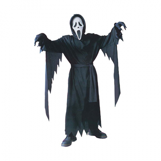 Maskeraddräkt Ghost Face Scream barnstorlek i gruppen LEKSAKER / Utklädnad / Halloween / Maskeraddräkter / Dräkter för barn hos Spelexperten (3565)