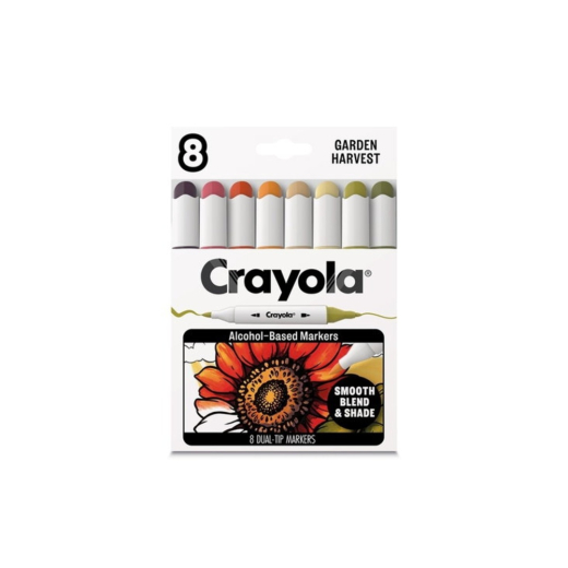 Crayola Art Markers 8st - Garden Harvest i gruppen Nyheter hos Spelexperten (358-586808)