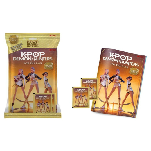 K-pop Demon Hunters Sticker Album W2 + 2 Blind Bags i gruppen LEKSAKER / Samlarprylar hos Spelexperten (374-0013)