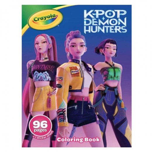 K-pop Demon Hunters Målarbok 96 sidor i gruppen LEKSAKER / Skapa & måla / Skriva och Rita / Målarböcker hos Spelexperten (374-041296)