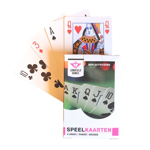 Longfield kortlek Regular 4 index i gruppen SÄLLSKAPSSPEL / Poker & Casino / Bridge hos Spelexperten (390111)
