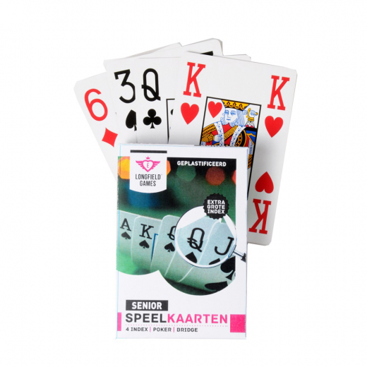 Longfield kortlek Giant 4 index i gruppen SÄLLSKAPSSPEL / Poker & casino / Bridge hos Spelexperten (390112)