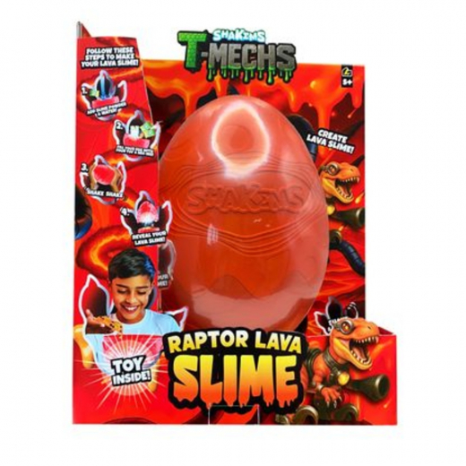 Shakems T-Mechs Raptor Lava Slime 20 cm i gruppen LEKSAKER / Skapa & måla hos Spelexperten (39126042)