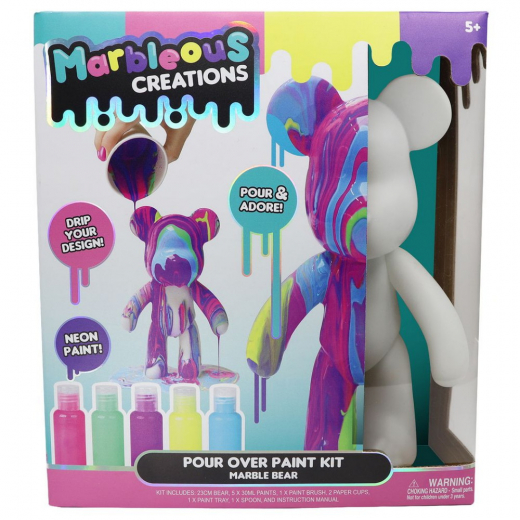 Marble Bear Neon i gruppen LEKSAKER / Skapa & måla hos Spelexperten (39925044)