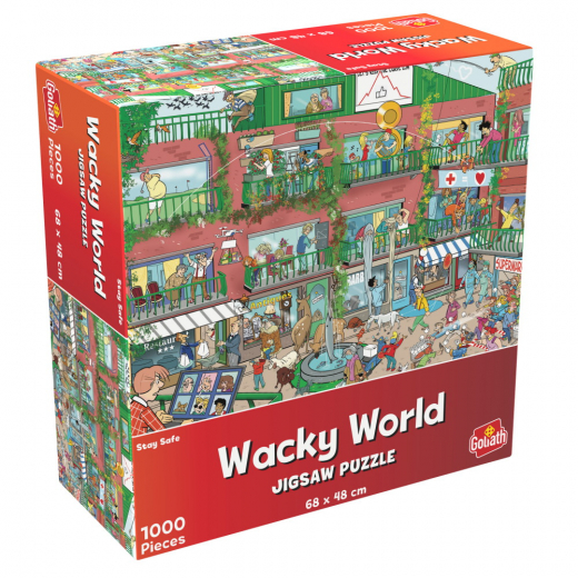 Wacky World pussel: Stay Safe 1000 Bitar i gruppen PUSSEL / 1000 bitar hos Spelexperten (40023042)