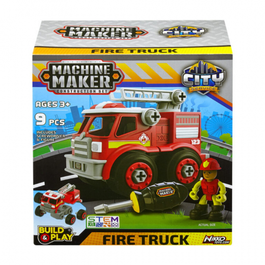 Machine Maker City Service - Brandbil i gruppen LEKSAKER / Leksaksfordon hos Spelexperten (40042)