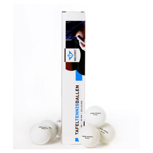Angel Sports 6-pack bollar vit i gruppen SPELBORD / Bordtennis / Tillbehör hos Spelexperten (40105)