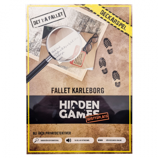 Hidden Games - Det 1:a Fallet - Fallet Karleborg (Swe) i gruppen SÄLLSKAPSSPEL / Escape Room hos Spelexperten (40123003)
