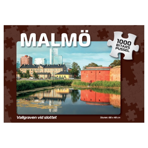 Svenska Pussel: Malmö Vallgraven vid slottet 1000 Bitar i gruppen PUSSEL / 1000 bitar hos Spelexperten (4026)