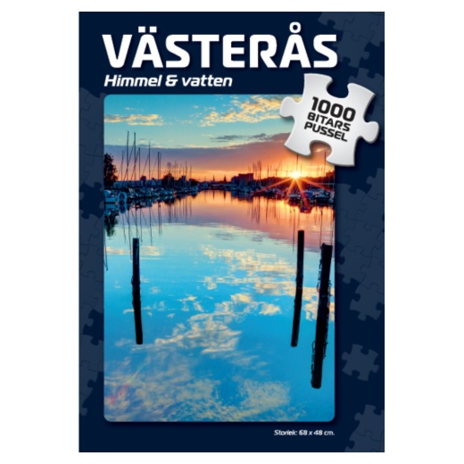Svenska Pussel: Västerås Himmel & Vatten 1000 Bitar i gruppen PUSSEL / 1000 bitar hos Spelexperten (4033)