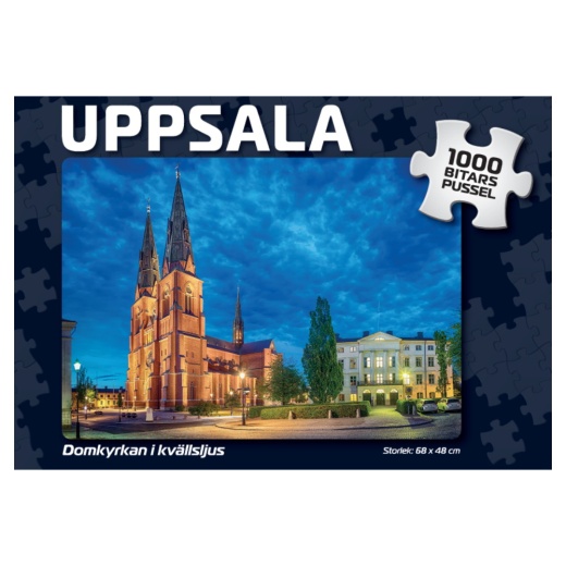 Svenska Pussel: Uppsala Domkyrkan i kvällsljus 1000 Bitar i gruppen PUSSEL / 1000 bitar hos Spelexperten (4037)