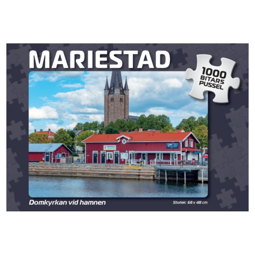 Svenska Pussel: Mariestad Domkyrkan vid hamnen 1000 Bitar i gruppen PUSSEL / 1000 bitar hos Spelexperten (4063)