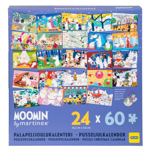 Pussel Julkalender Mumin i gruppen PUSSEL / < 750 bitar hos Spelexperten (40855733)