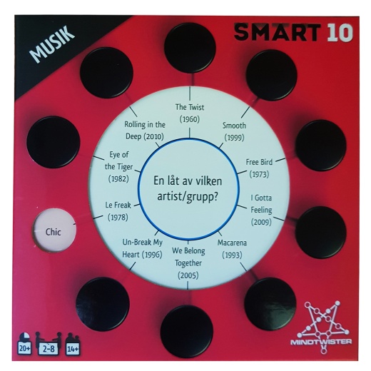 Smart 10: Frågekort Musik (Exp.) i gruppen SÄLLSKAPSSPEL / Spelserier / Smart 10 hos Spelexperten (40860290)