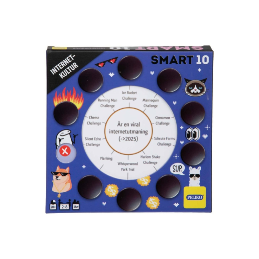 Smart 10: Frågekort Internetkultur (Exp.) i gruppen SÄLLSKAPSSPEL / Spelserier / Smart 10 hos Spelexperten (40860529)