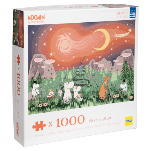 Peliko Pussel - Mumin Stjärnklart 1000 Bitar i gruppen PUSSEL / 1000 bitar hos Spelexperten (40860805)