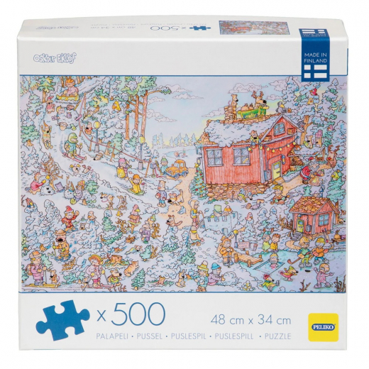 Peliko Pussel - Oskar Eklöf Vinter 500 Bitar i gruppen PUSSEL / < 750 bitar hos Spelexperten (40870683)