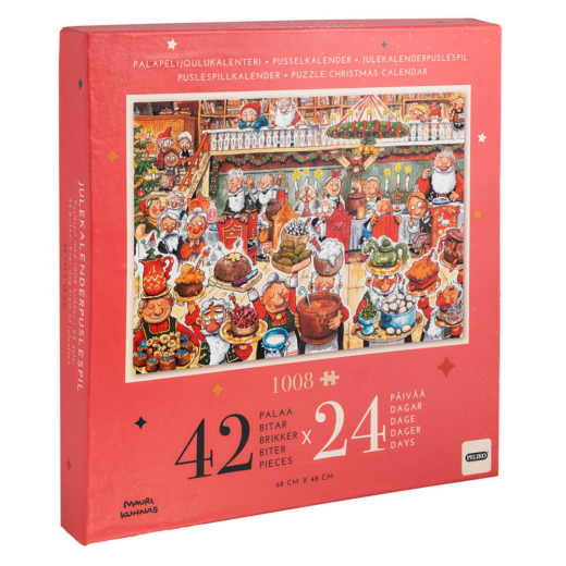 Peliko Pusselkalender - Mauri Kunnas 24 x 42 Bitar i gruppen  hos Spelexperten (40871603)