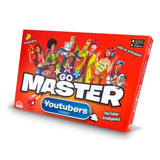 Go Master - YouTubers Utgåva (Swe) i gruppen SÄLLSKAPSSPEL / Familjespel hos Spelexperten (409209SE)