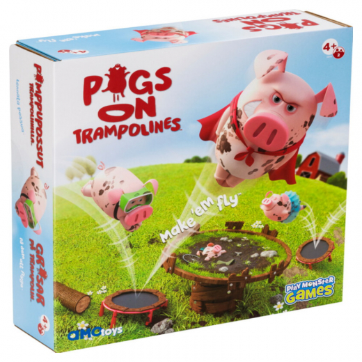 Pigs on Trampolines (Swe) i gruppen SÄLLSKAPSSPEL / Barnspel hos Spelexperten (409229)