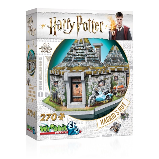 Wrebbit 3D - Harry Potter Hagrid’s Hut i gruppen PUSSEL / 3D pussel hos Spelexperten (40970010)