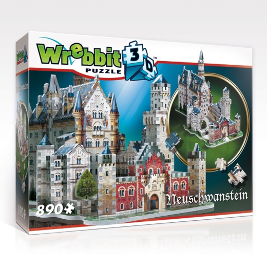 Wrebbit - Neuschwanstein Castle 890 Bitar i gruppen PUSSEL / 3D pussel hos Spelexperten (40970026)