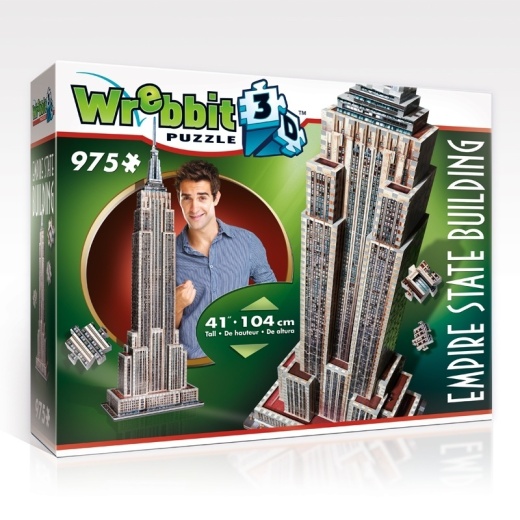 Wrebbit 3D - Empire State Building 975 bitar i gruppen PUSSEL / 3D pussel hos Spelexperten (40970027)