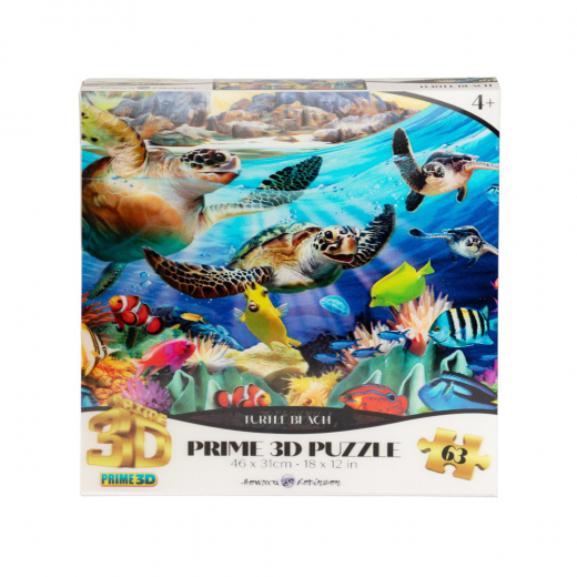 Pussel - Turtle Beach 63 bitar i gruppen PUSSEL / Barnpussel hos Spelexperten (41040001-02)