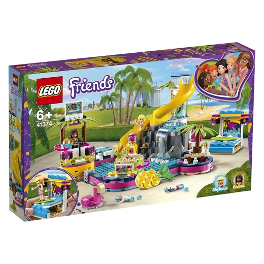 LEGO Friends - Andreas poolparty 41374 i gruppen  hos Spelexperten (41374)