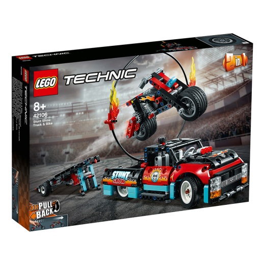 LEGO Technic - Stuntuppvisningsbil & motorcykel 42106 i gruppen  hos Spelexperten (42106)