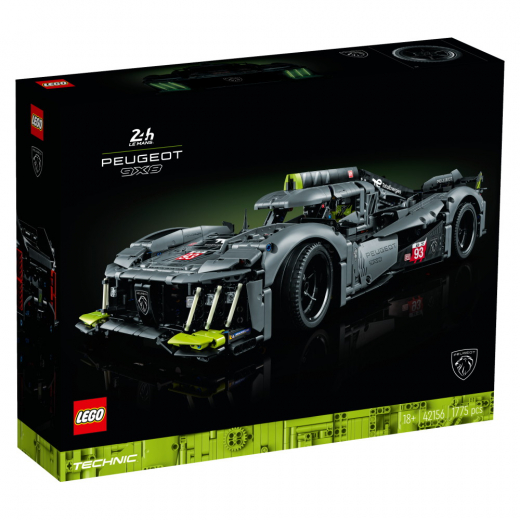 LEGO Technic - PEUGEOT 9X8 24H Le Mans Hybrid Hypercar i gruppen LEKSAKER / LEGO / LEGO Technic hos Spelexperten (42156)