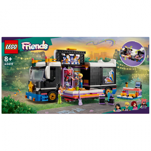 LEGO Friends - Popstjärnans turnébuss i gruppen LEKSAKER / LEGO / LEGO Friends hos Spelexperten (42619)