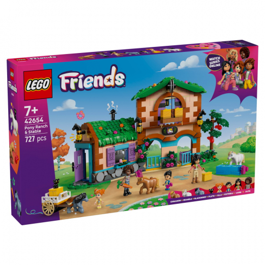 LEGO Friends - Ponnygård & stall i gruppen LEKSAKER / LEGO / LEGO Friends hos Spelexperten (42654)