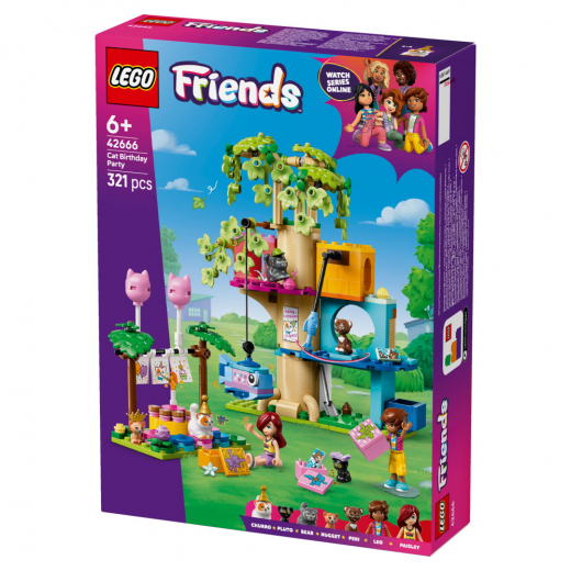 LEGO Friends - Kattkalas & trädkoja i gruppen LEKSAKER / LEGO / LEGO Friends hos Spelexperten (42666)