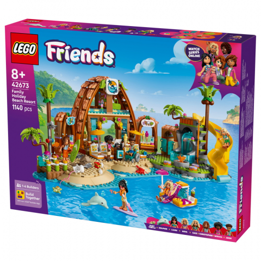 LEGO Friends - Familjesemester på strandresort i gruppen LEKSAKER / LEGO / LEGO Friends hos Spelexperten (42673)