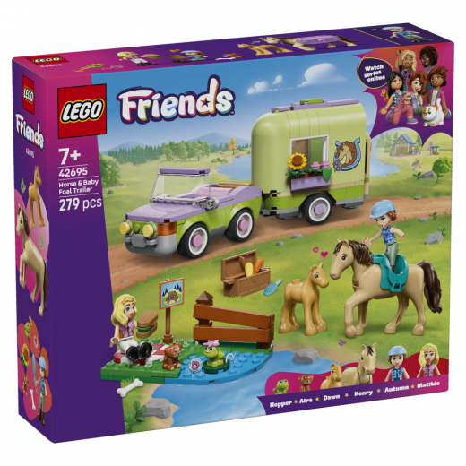 LEGO Friends - Släp Med Häst Och Föl i gruppen LEKSAKER / LEGO / LEGO Friends hos Spelexperten (42695)